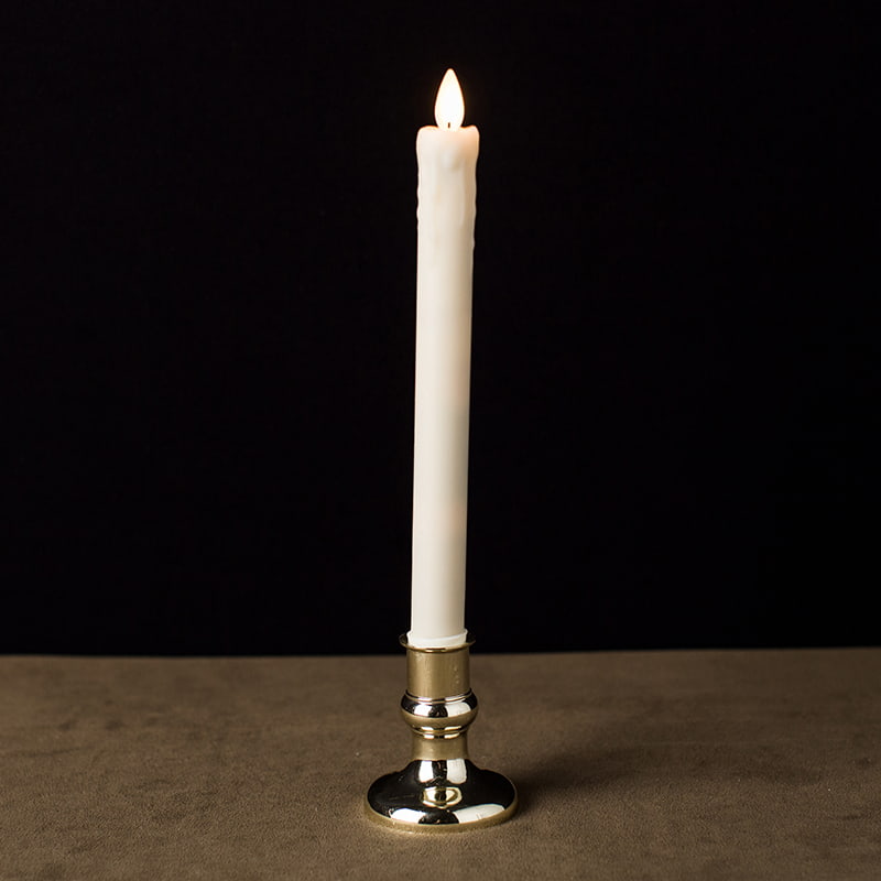 2 Pacáil Céir Sileadh Coinnle Taper Gan Flame