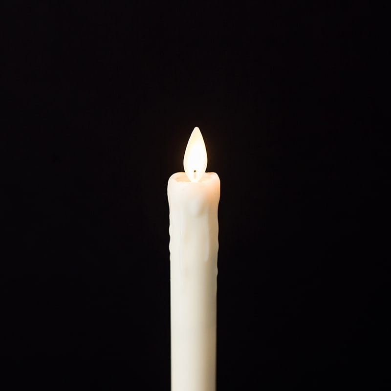 2 Pacáil Céir Sileadh Coinnle Taper Gan Flame